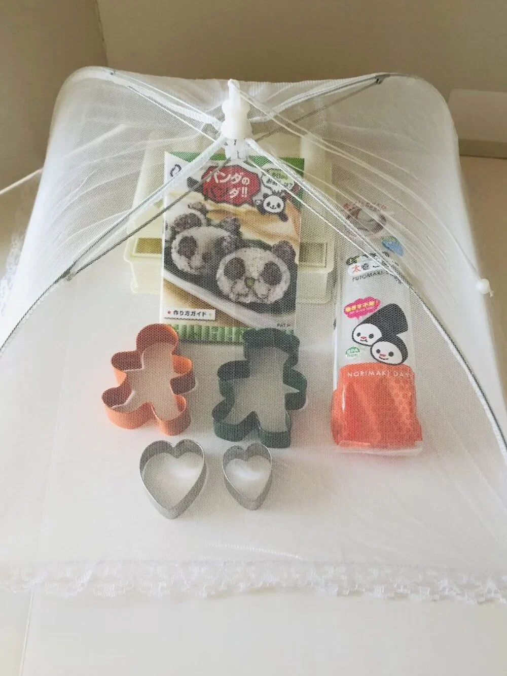 Sushi Roll Molds Panda Cookie Cutters Bear Gingerbread Man Heart Food Cover Lot